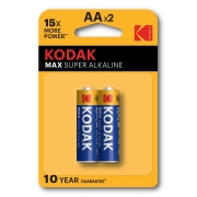  AA Kodak MAX LR6-2BL, Alkaline, 2   (KAA-2)