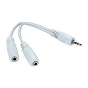    3.5 stereo plug -> 2x3.5 stereo jack, , Cablexpert (CCA-415W)