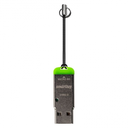 -  USB Smartbuy SBR-707-G Green, microSD