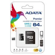   Micro SDXC 64Gb A-Data Premier Class 10 +  SD (AUSDX64GUICL10-RA1)