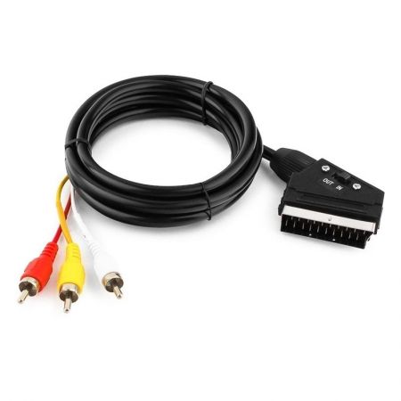  / SCART->3xRCA plug, 1.8 ,  . -, Cablexpert (CCV-519-001)