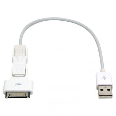   Gembird A-USBTO12B Apple 30 pin/miniUSB/microUSB