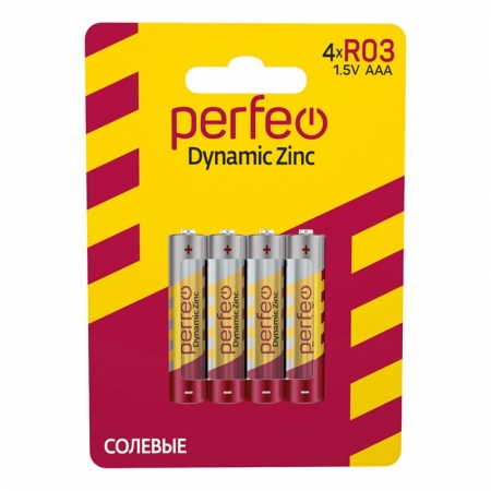  AAA Perfeo R03/4BL Dynamic Zinc, 4 , 