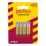  AAA Perfeo R03/4BL Dynamic Zinc, 4 , 