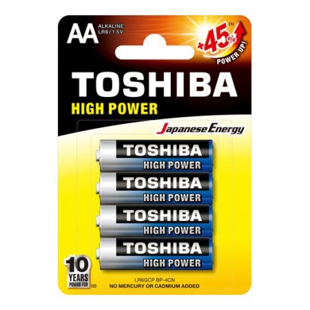 ��������� AA Toshiba LR6/4BL Alkaline, 4 ��, �������