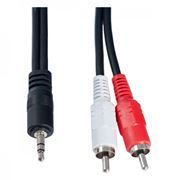   3.5 stereo plug -> 2 RCA plug, 5 , Perfeo (J2005)