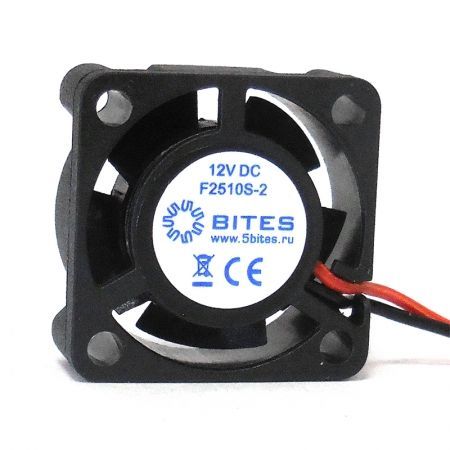  25 x 25 x 10, 2 pin, 12V, ,  15 , 5bites (F2510S-2)