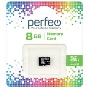   Micro SDHC 8Gb Perfeo Class 10   (PF8GMCSH10)