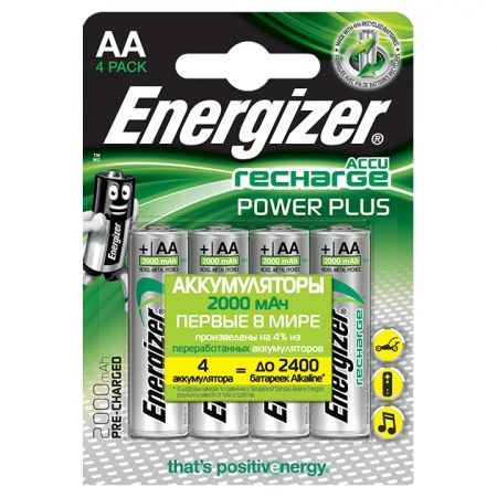  AA Energizer Power Plus HR6-4BL 2000/ Ni-Mh, 4, 