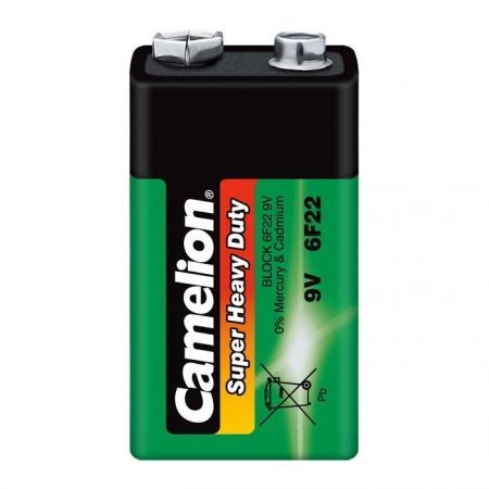  9V Camelion Super Heavy Duty 6F22, ,  