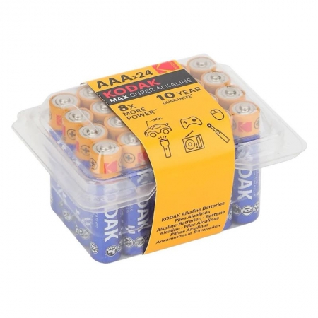 AAA Kodak MAX LR03-24, Alkaline, 24    (24 K3A PVC)