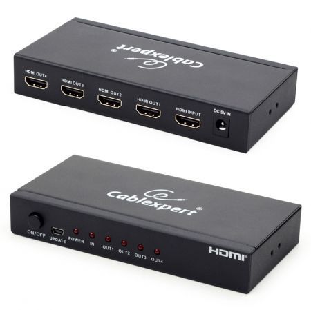  1 HDMI  => 4 HDMI , , Full-HD,3D,1.4v, Cablexpert (DSP-4PH4-02)