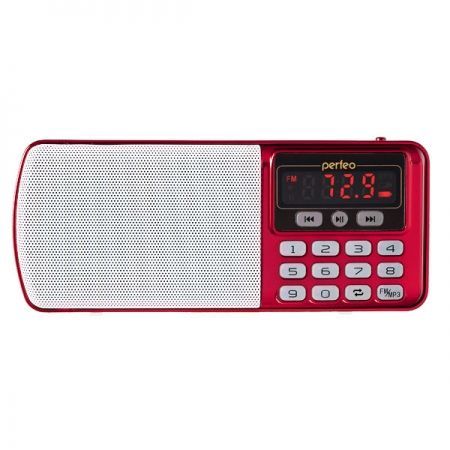    Perfeo , MP3, FM,  (i120-RED) (PF_5026)