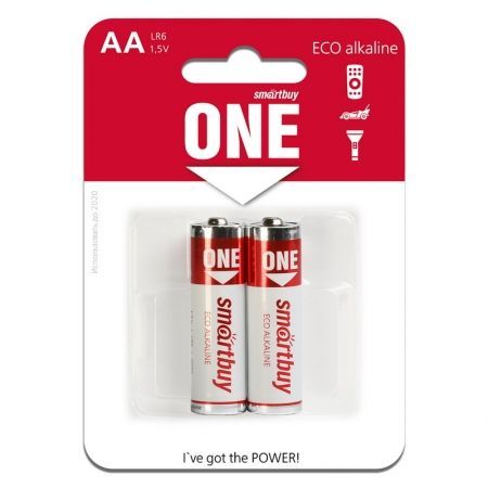  AA Smartbuy ONE LR6/2B Eco Alkaline, 2 ,  (SOBA-2A02B-Eco)