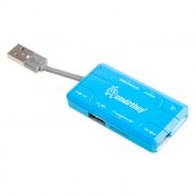 HUB 3-port Smartbuy Combo Blue    (SBRH-750-B)