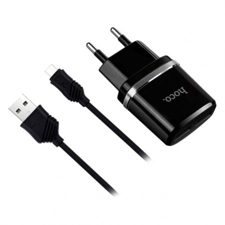   Hoco C12 Dual 2.4 2xUSB +  microUSB, 