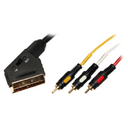  / SCART->3xRCA plug, 1.5 ,  . -, ., Premier (5-117)