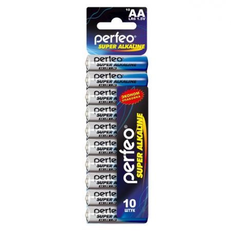  AA Perfeo LR6/10SH Super Alkaline, 10, Shrink Card