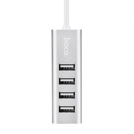 HUB 4-port Hoco HB1 Silver USB 2.0