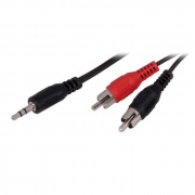   3.5 stereo plug -> 2 RCA plug, 3 , , Premier (5-034)