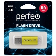 64Gb Perfeo C14 Metal Series Gold USB 3.0 (PF-C14Gl064ES)