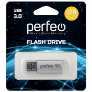 128Gb Perfeo C14 Metal Series Silver USB 3.0 (PF-C14S128ES)