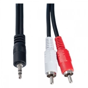   3.5 stereo plug -> 2 RCA plug, 3 , VS (R030)