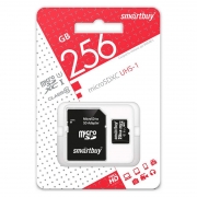   Micro SDXC 256Gb Smartbuy Class 10 U1 +  SD (SB256GBSDCL10-01)