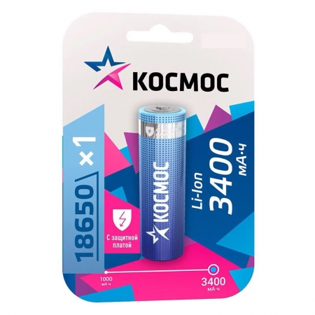  18650  3400/,  ,  (KOC18650Li-ion34PBL1)