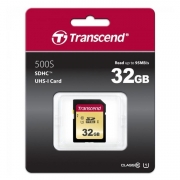   SDHC 32Gb Transcend 500S Class 10 UHS-I U1 (TS32GSDC500S)