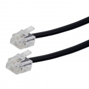   c  6p4c RJ14(RJ11), 2 , 4 , , Cablexpert (TC6P4C-2M-BK)