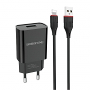   Borofone BA20A, 2.1 USB +  Lightning, 