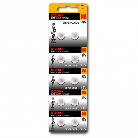  Kodak SG3 392/SR736/SR41 1.5V, Silver Oxid, 10 , 