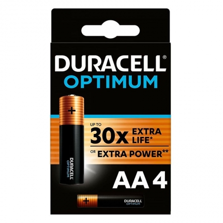 ��������� AA Duracell Optimum LR6-4BL, 4 ��, �������