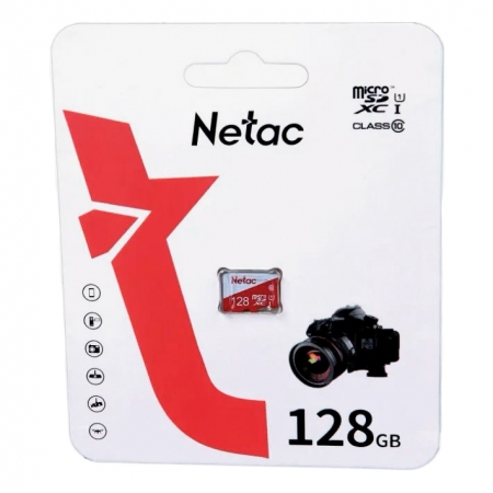   Micro SDXC 128Gb Netac P500 Eco Class 10 UHS-I   (NT02P500ECO-128G-S)