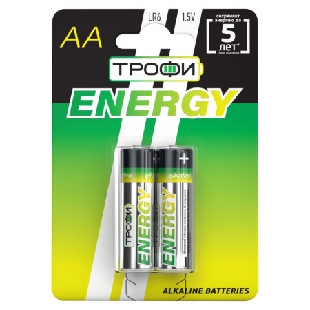  AA  Energy LR6-2BL Alkaline, 2, 