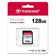   SDXC 128Gb Transcend 300S Class 10 U3 V30 (TS128GSDC300S)