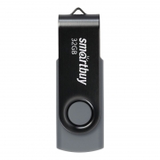 32Gb Smartbuy Twist Black USB2.0 (SB032GB2TWK)