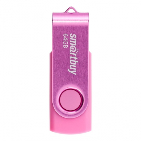 64Gb Smartbuy Twist Pink USB2.0 (SB064GB2TWP)