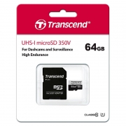   Micro SDXC 64Gb Transcend 350V High Endurance Class 10 U1+  SD (TS64GUSD350V)