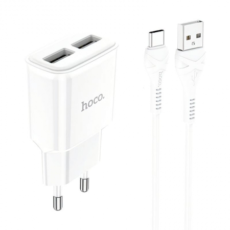   Hoco C88A 2.4 2xUSB +  Type C, 