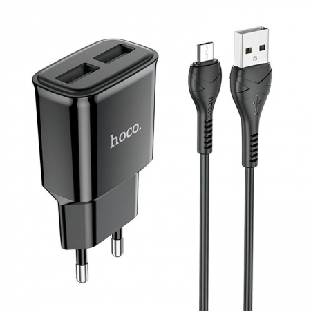   Hoco C88A 2.4 2xUSB +  Micro USB, 