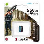   Micro SDXC 256Gb Kingston Canvas Go Plus U3 V30 A2, 170/90 /