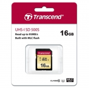   SDHC 16Gb Transcend 500S Class 10 UHS-I U1 (TS16GSDC500S)