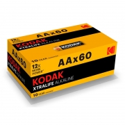  AA Kodak XTRALIFE LR6, Alkaline, 60,  (KAA-60)