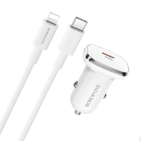    Borofone BZ12B PD18W, USB C +  Type C - Lightning, 