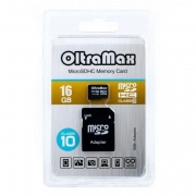   Micro SDHC 16Gb OltraMax Class 10 +  SD (OM016GCSDHC10-AD)