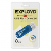 8Gb Exployd 650 Blue USB 2.0 (EX-8GB-650-Blue)