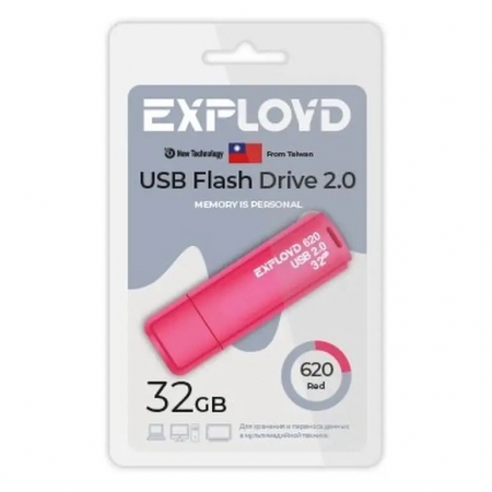 32Gb Exployd 620 Red USB 2.0 (EX-32GB-620-Red)