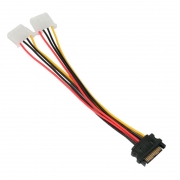   2xMolex(F) - SATA(M), 0.2 , Cablexpert (CC-SATA-2MOLEX-20CM)